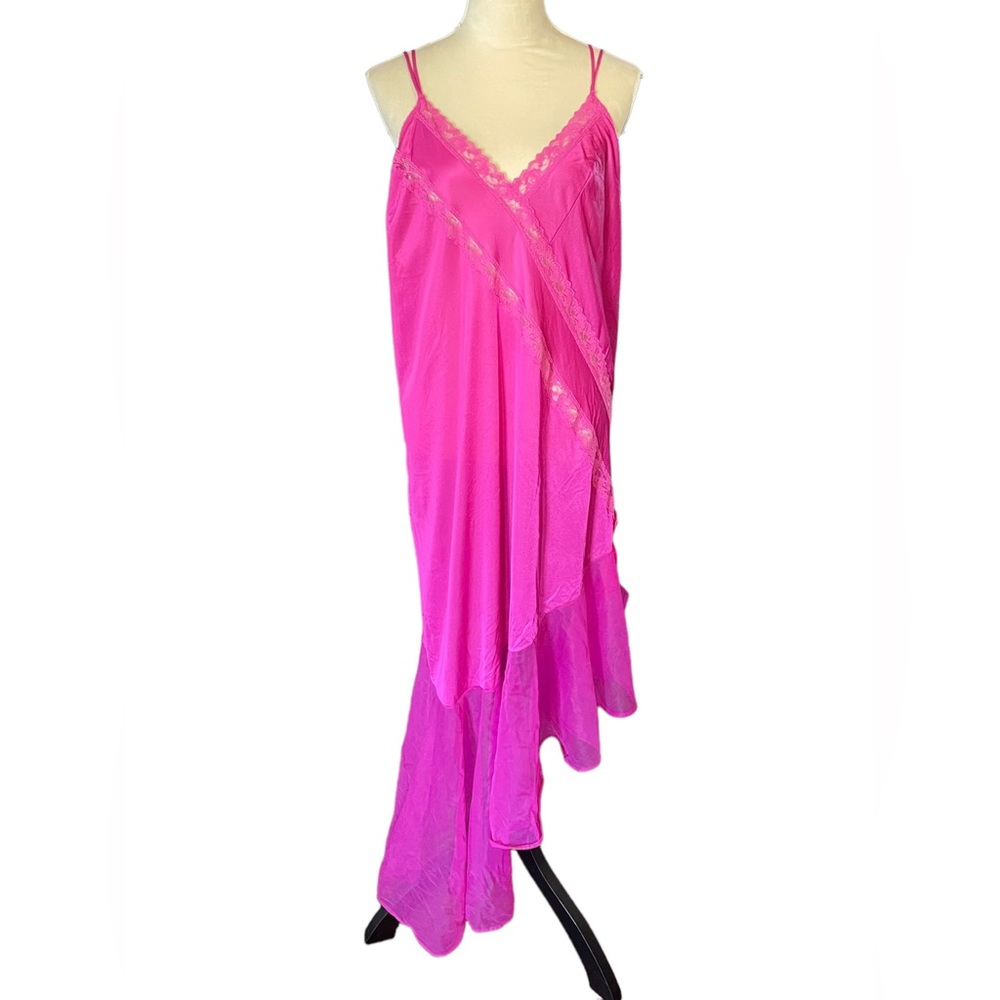 Vintage Long Pink Nightgown Lingerie Melissa Ashley